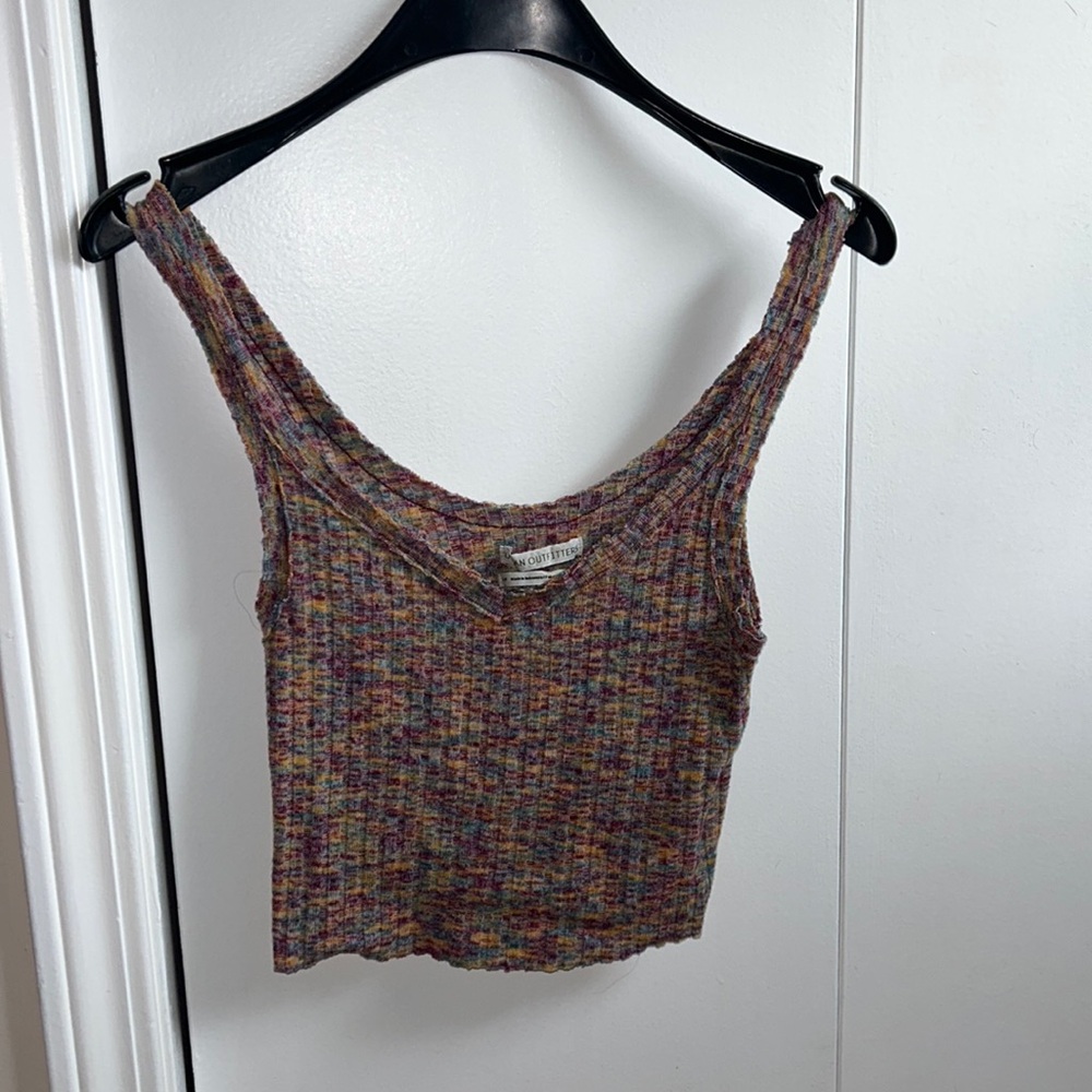 Urban Outfitter multicolored cropped tank